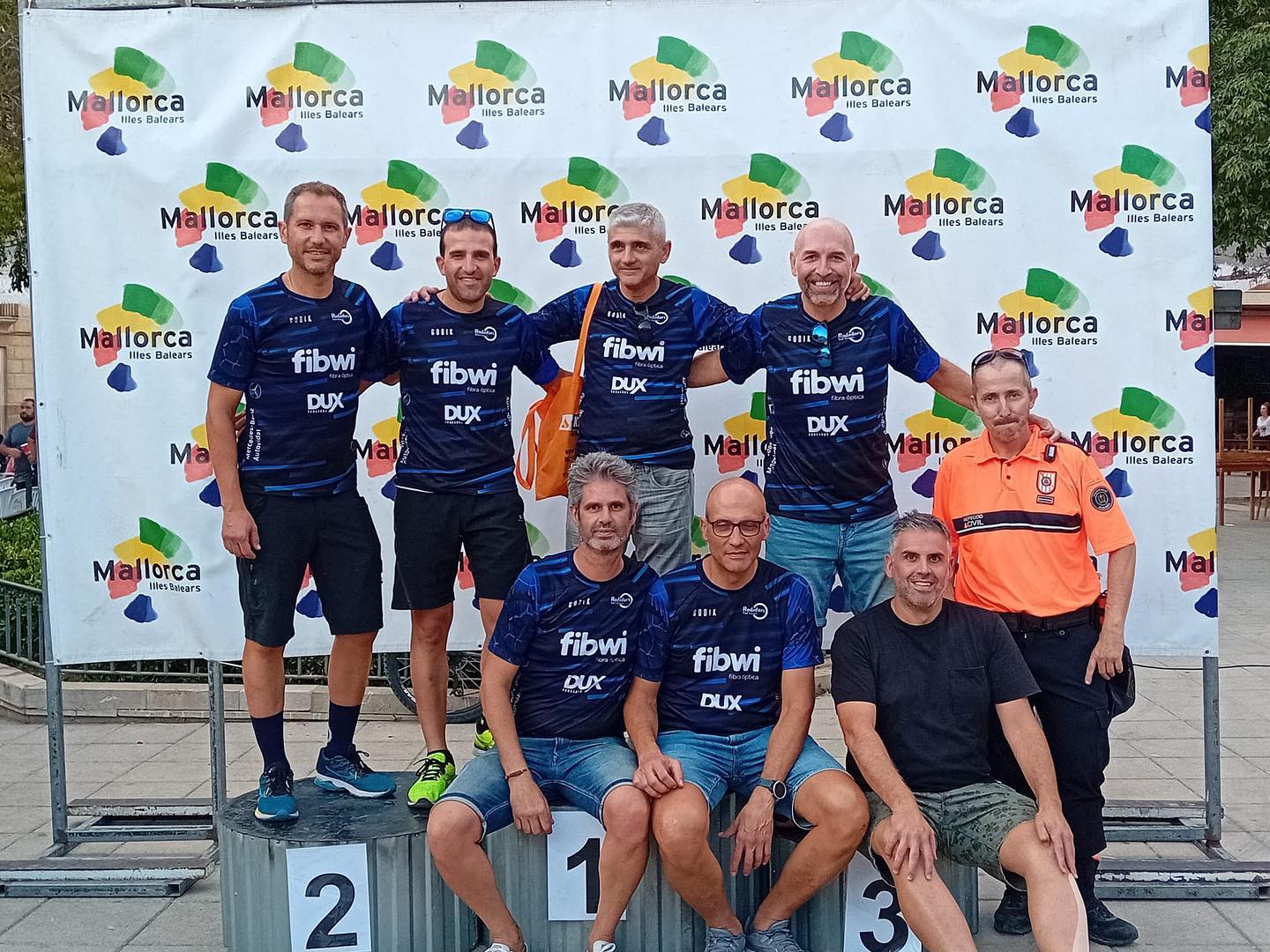 Equip Rodadors al podi de Mallorca